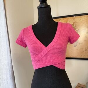 Urban Outfitters waffle cropped top